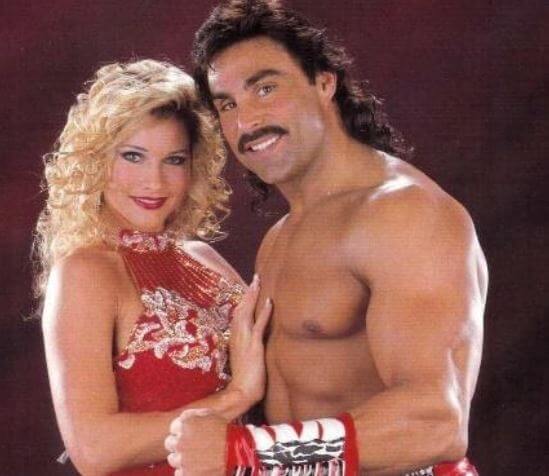 Duke Lesnar's mom, Sable, with her ex-husband, Marc Mero.